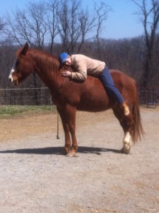 Christa & Chance enjoying the sun.  